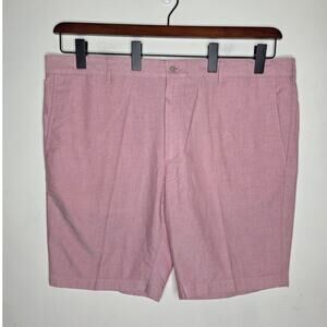Jos A Bank red pink flat front tailored fit cotton shorts - 42